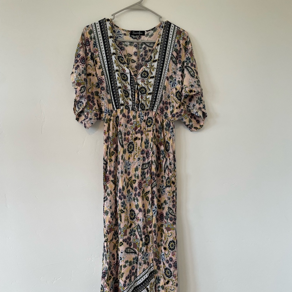Medium Floral and Paisley dress